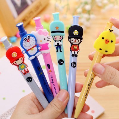 韓國創意文具可愛圓珠筆英國士兵個性卡通動物兒童學生小禮物獎品