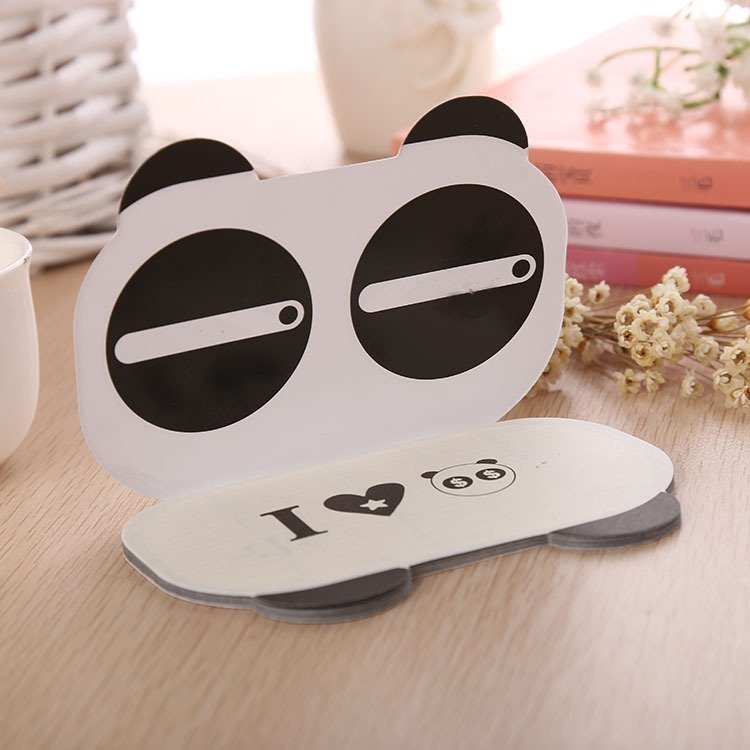 韓國創意文具個性可愛表情熊貓家用家庭理財本記帳本帳單本小本子