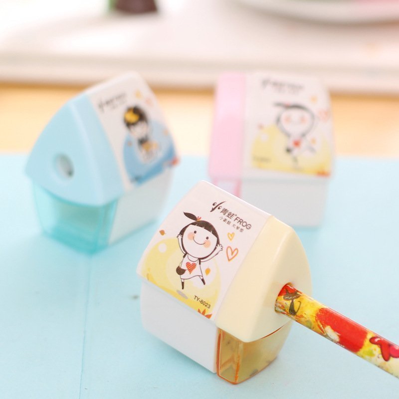 卡通卷筆刀小房子削筆器轉筆刀韓國創意文具兒童學生用品獎品禮物