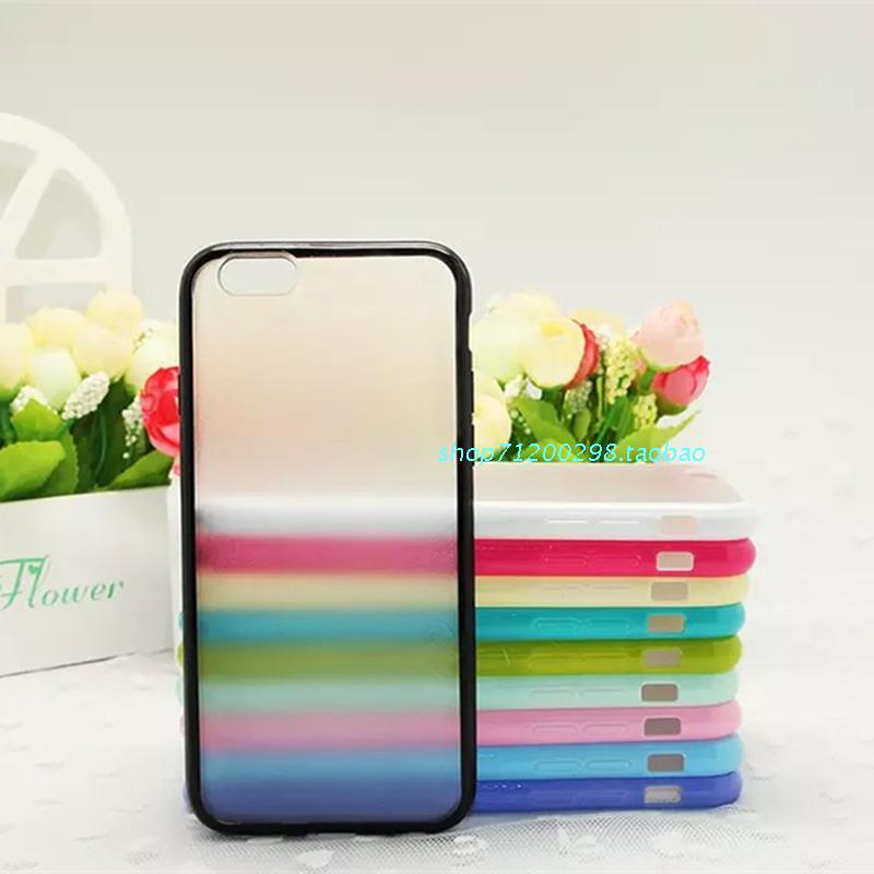 蘋果iphone6手機后殼iphone6 Plus保護殼硅膠軟邊框磨砂透明外殼