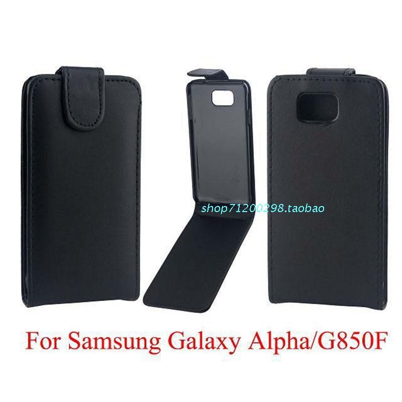 三星Galaxy Alpha/G850手機套普通平紋皮套上下開翻保護外殼批發