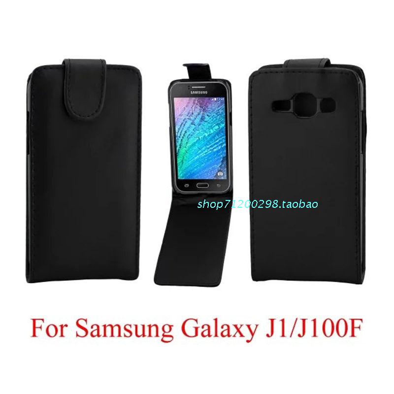 三星Galaxy J1/J100/J100F皮套手機套上下開翻普紋保護套外殼批發