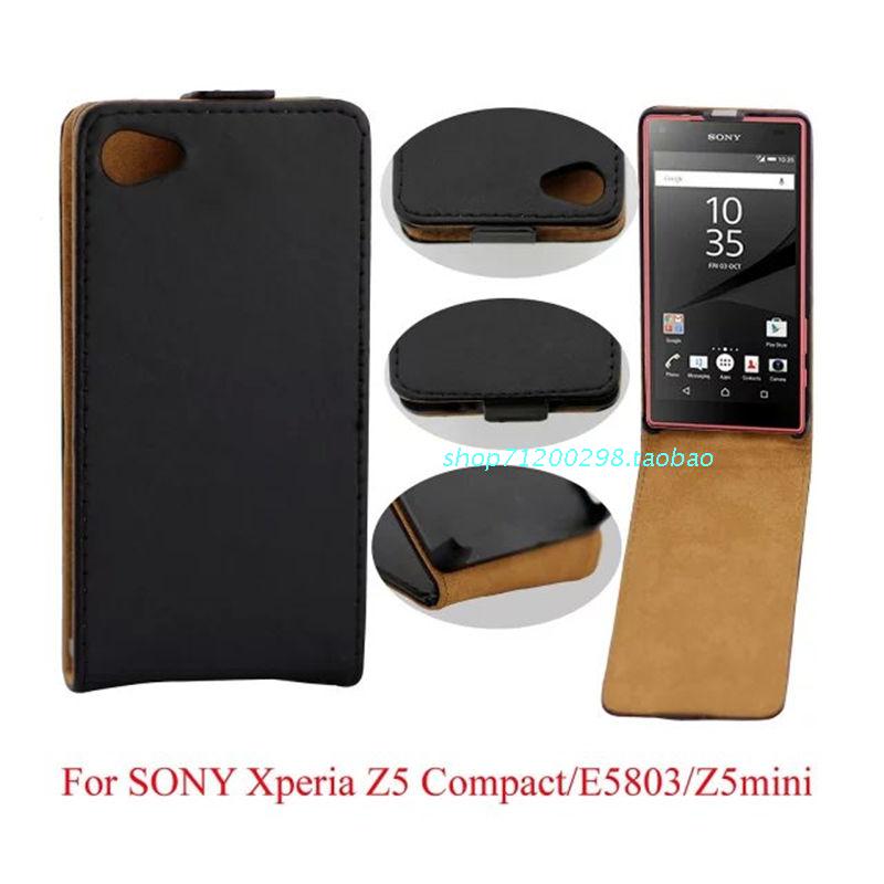 索尼Xperia Z5 Compact/Z5mini/E5803真皮手機皮套上下開翻保護殼
