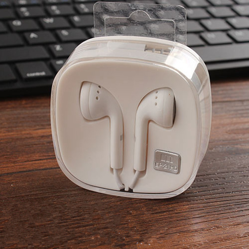 HD盒裝耳機 平耳式國產品牌通用線控耳機 重低音禮品耳機