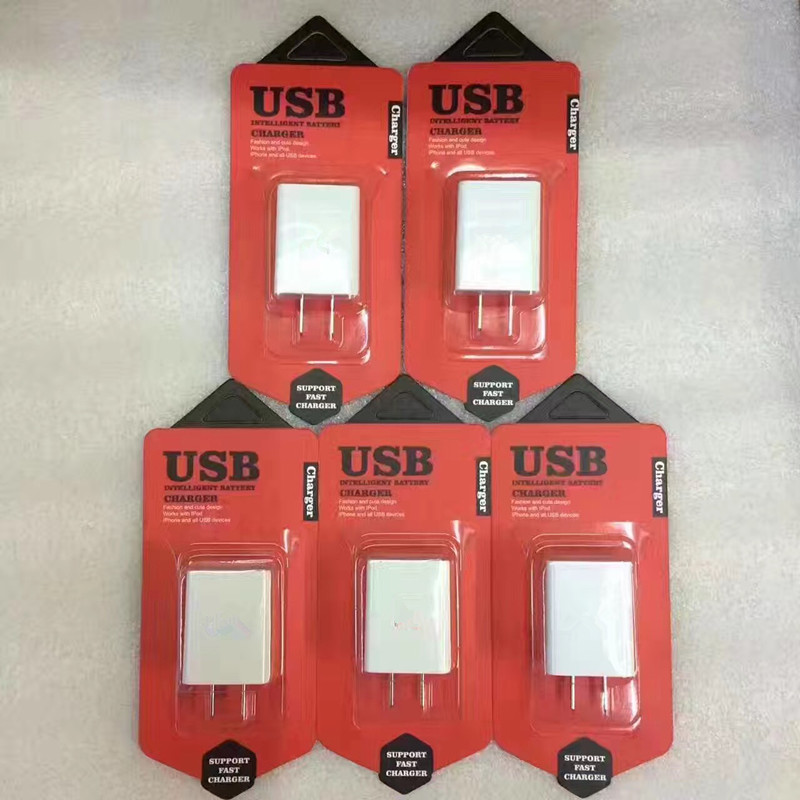廠家直銷 國產五大品牌充電頭數據線 2A秒沖充電頭 單USB包裝沖頭