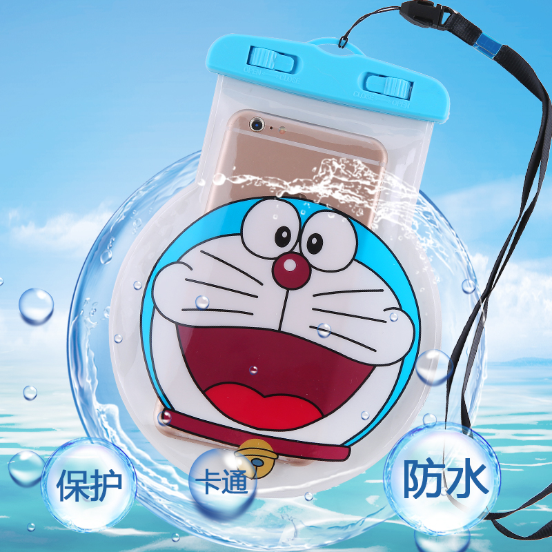 水下拍照手機防水袋卡通游泳手機通用iphone7plus觸屏包6s潛水套