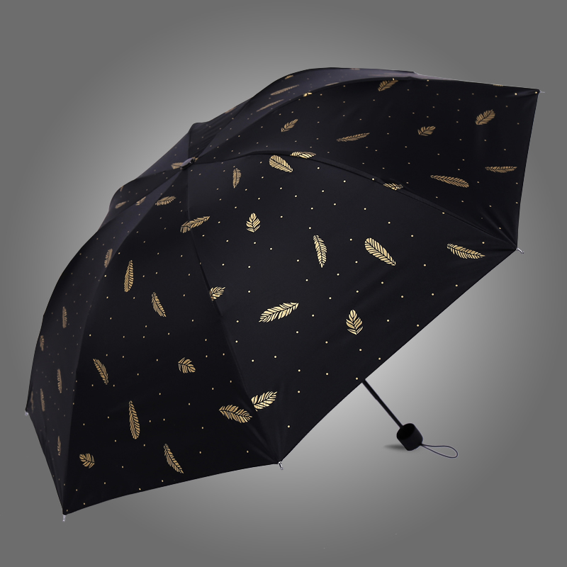 小清新黑膠防曬防紫外線雨傘加大加固折疊遮陽傘晴雨兩用太陽傘女