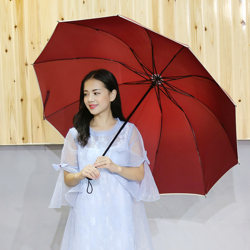 晴雨傘折疊韓國創意學生太陽傘超大加固男女士雙人兩用超輕三折傘
