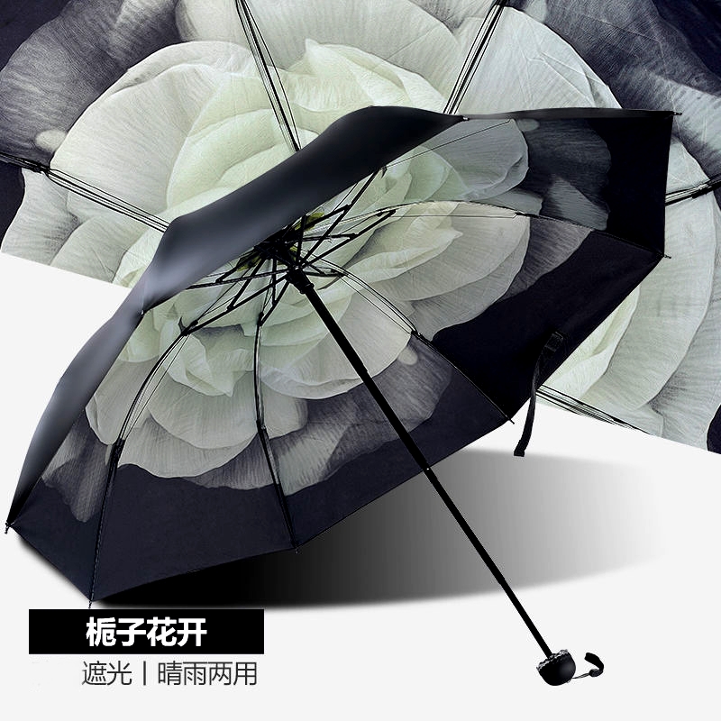 簡約折疊晴雨兩用雨傘女韓國小清新學生復古女神原宿遮陽傘太陽傘