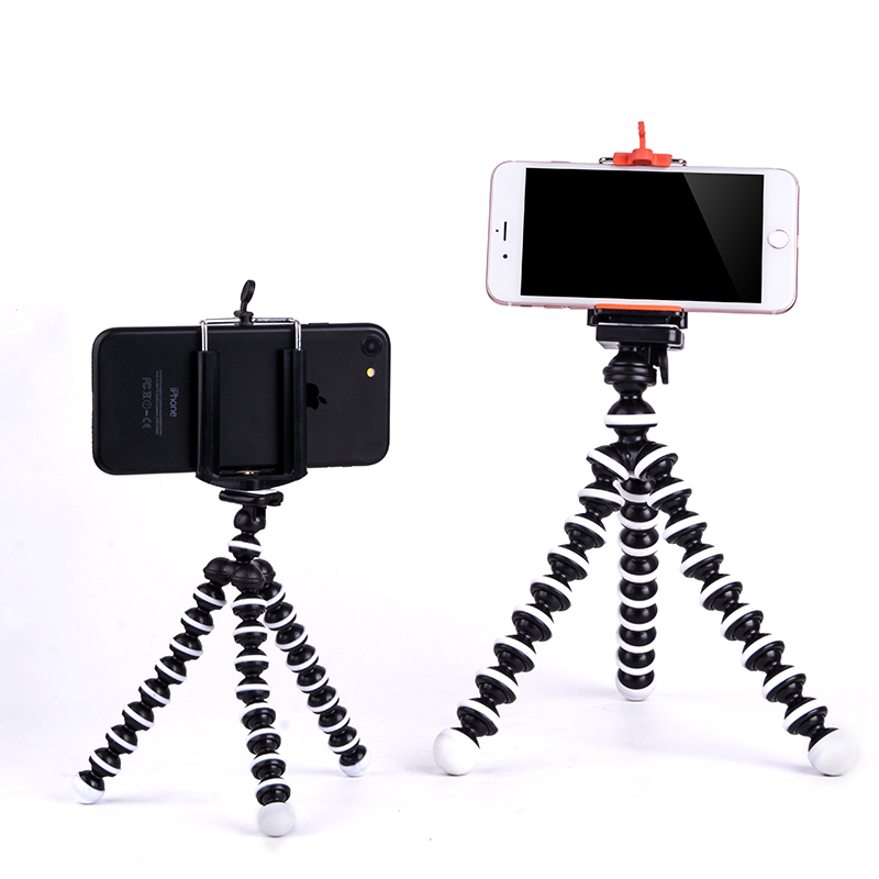 手機支架桌面懶人三腳角小夾子折疊簡易創意通用直播座自拍照相機