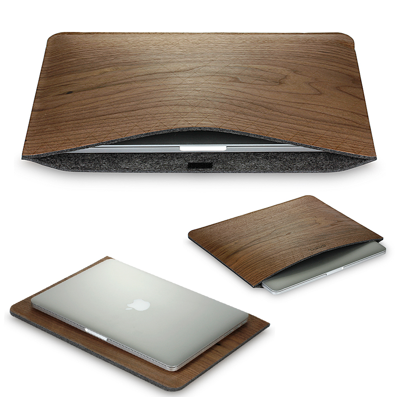 蘋果筆記本電腦保護套air13寸macbook木紋皮套超薄防摔殼全包邊12