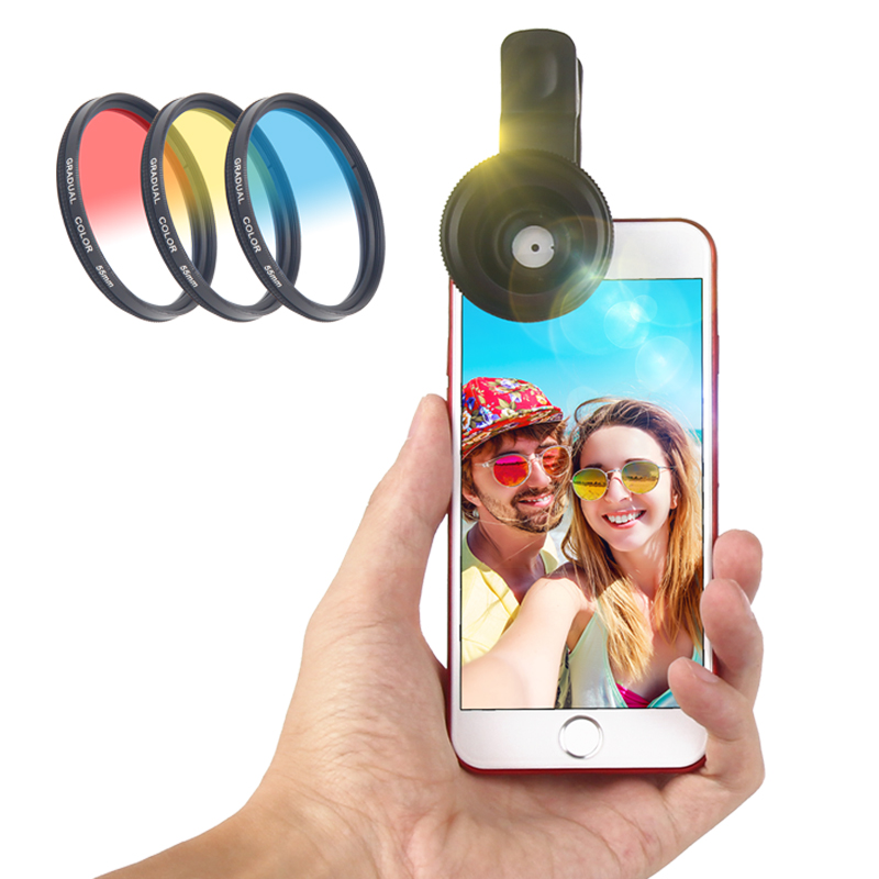 手機鏡頭蘋果iphone67外置通用攝像頭廣角微距漸變濾鏡旅游自拍照
