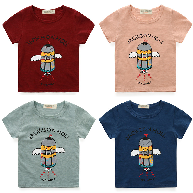 寶寶短袖T恤 夏裝韓版新款男童童裝兒童卡通打底衫tx-5682